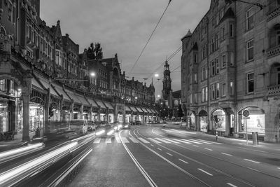 City street at night