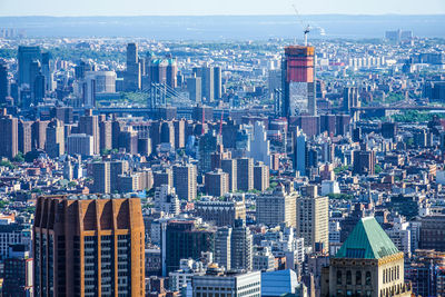 Aerial view of buildings in city