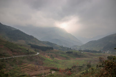 Scenic view of landscape against sky