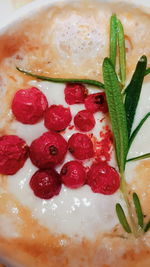 Close-up of served cake