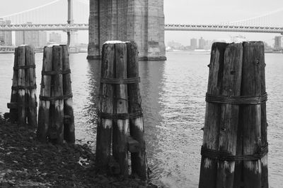 Panoramic view of bridge in city