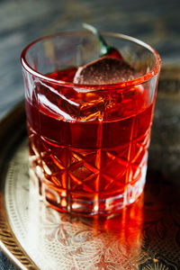 Close-up of drink on table