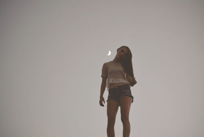 Woman standing in park