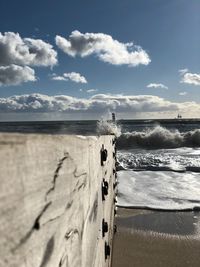 Scenic view of sea against sky