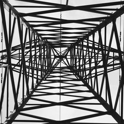 Low angle view of power lines