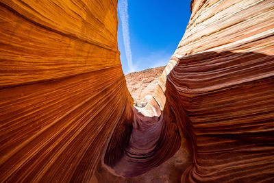 Low angle view of desert