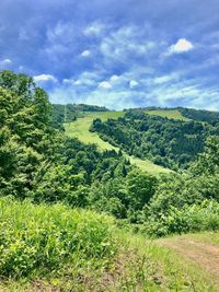 Scenic view of landscape against sky