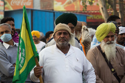 Group of people in market