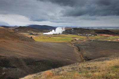 Scenic view of landscape against sky