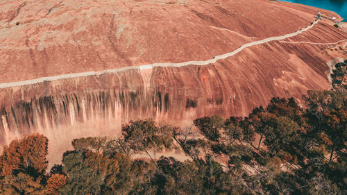 View of rock formations