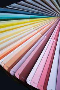 Full frame shot of multi colored pencils