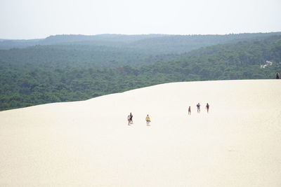 People in a desert