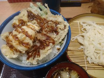 Close-up of served food