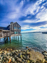 Scenic view of sea against sky