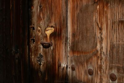 Full frame shot of wooden door