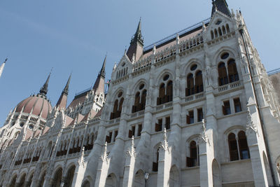 Low angle view of historical building against sky