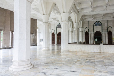 Interior of historic temple