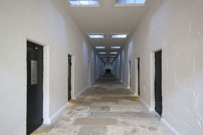 Empty corridor of building