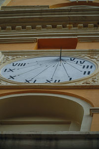 High angle view of clock at home