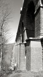 Exterior of historic building against sky