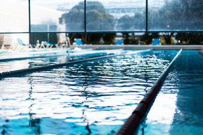 Swimming pool in water