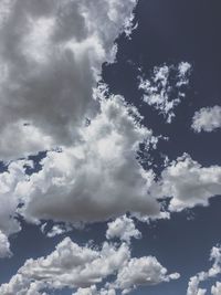 Low angle view of cloudy sky