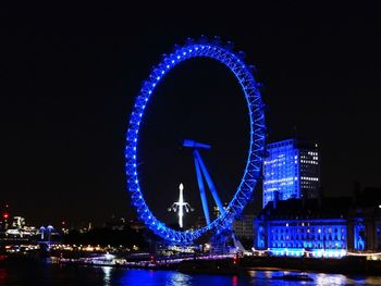 Ferris wheel at night