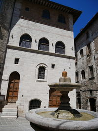 Low angle view of historic building