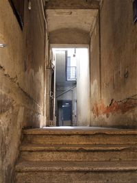 Interior of abandoned building