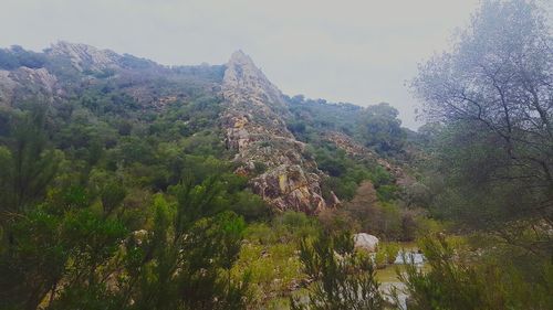 Scenic view of mountain against sky