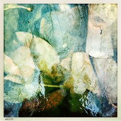 Full frame shot of rocks and sea