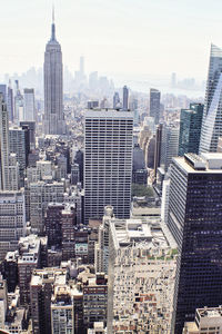 Aerial view of buildings in city