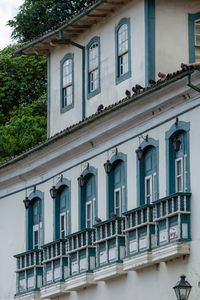 Low angle view of residential building