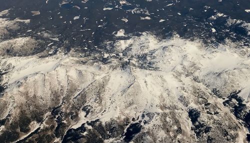 Full frame shot of snowcapped mountain