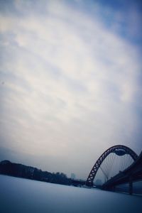 Low angle view of water against sky