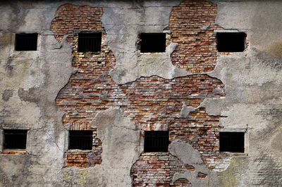 Full frame view of old building