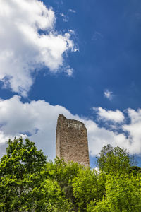 Low angle view of historical building against sky