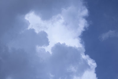 Low angle view of clouds in sky
