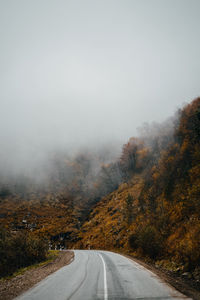 Road by mountains