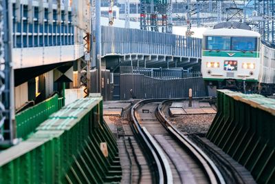 Train at railroad station