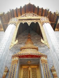 Low angle view of temple