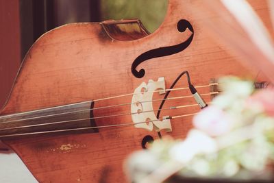 Close-up of guitar