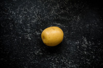 Close-up of fruits against black background