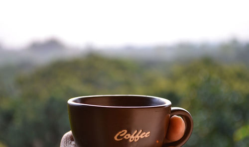 Close-up of coffee cup