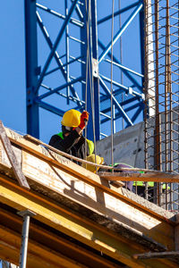 Man working at construction site