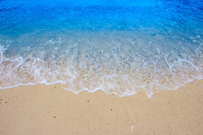 High angle view of beach