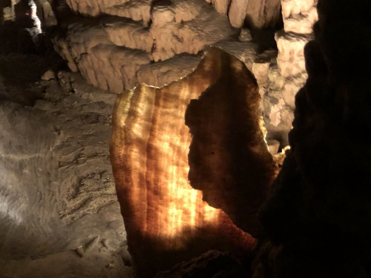 ROCK FORMATIONS AT CAVE