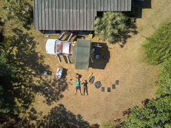 Camping from above in zimbabwe