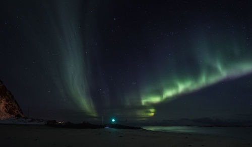 Scenic view of sky at night