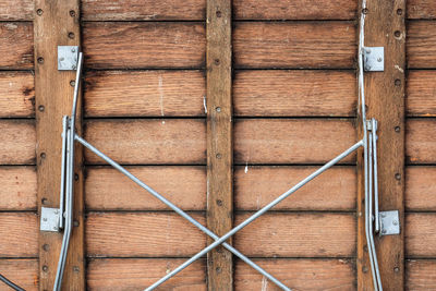 Full frame shot of old wooden wall